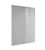 Зеркало Jorno Kvadro 60 с подсветкой и часами (Kvdr.02.60/W/RL)