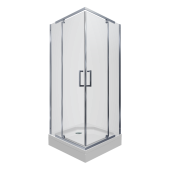 Душевое ограждение Тритон Каппа-Хром 90х90, квадрат, низ. подд. (3 места+сифонD90мм) (Щ0000054221)