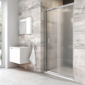 Душевая дверь раздвижная Ravak Blix BLDP2-110 блестящий+грейп (0PVD0C00ZG)