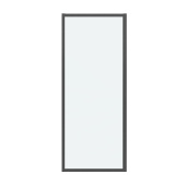 Боковая стенка 200.K33.02.90.42.00 Cosmo (90*195) графит сатин, стекло прозрачное, 1 место (200.K33.02.90.42.00)