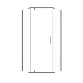 Душевая Ширма Тритон Дека-Графит, 90х90, пятиуг., (2 места) (Щ0000073929)