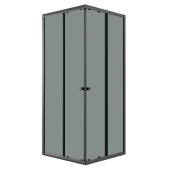 Душевое ограждение Niagara Eco NG-1010-14QT (100х100х190) квадрат,раздвижное,черный,стекло тонированное,1 место (NG-1010-14QT)