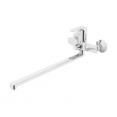 Смеситель для ванны с длинным изливом и керамическим дивертором, Ray, IDDIS (RAYSBL2i10WA)