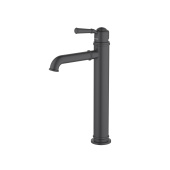 Смеситель для раковины 235, без донного клапана AQUATEK, матовый черный КЛАССИК (AQ1504MB)