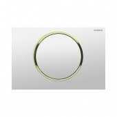 Смывная клавиша Geberit - Sigma 10 белая/ позолота (115.758.KK.5)