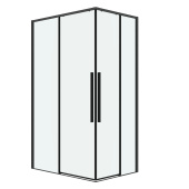 Душ.ограждение 300.K33.01.1270.42.00 Galaxy (120*70*195) графит сатин, стекло прозрачное, 2 места (300.K33.01.1270.42.00)
