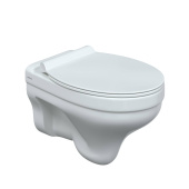 Унитаз подвесной BERGES ALBIT S Rimless 52 см, сиденье Top Slim SO, микролифт, быстросъем (082147)
