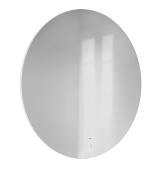 Зеркало Jorno Solo 100 с подсветкой и часами (Solo.02.100/W/RL)