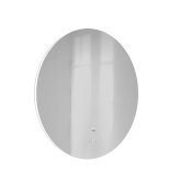 Зеркало Jorno Solo 60 с подсветкой и часами (Solo.02.60/W/RL)