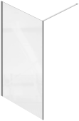 ФИКСИРОВАННОЕ душевое ограждение Jacob Delafon SERENITY 1200, ХРОМ (E14WK120-GA)