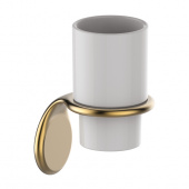 Подстаканник одинарный, керамика, сплав металлов, Oldie, бронза, IDDIS (OLDBRC1i45)