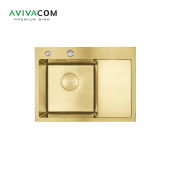 Кухонная мойка AVIVACOM 58*48 нано-золото, левая (NG5848L)