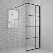 Душевая перегородка PAINI 80x195 рисунок решетка (PAINI-WalkIN80G) Душевая перегородка PAINI 80x195 рисунок решетка (PAINI-WalkIN80G)