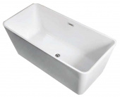 LIN16080 LINCOLN Ванна акриловая, свободностоящая, в комплекте с сифоном и металлической рамой,  1600X800X580мм (LIN16080)
