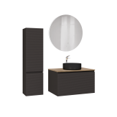 Тумба Jorno Cossety 80 подвесная, Антрацит/Дуб Крафт золотой (Coss.01.80/P/A-DZ/JR) Тумба Jorno Cossety 80 подвесная, Антрацит/Дуб Крафт золотой (Coss.01.80/P/A-DZ/JR)