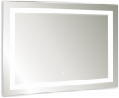 Зеркало Aquanika Quadro с подсветкой и сенсорным выключателем /80х60/ (AQQ6080RU04)