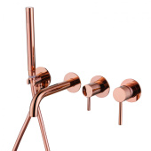 Смеситель ABBER Wasser Kreis для ванны скрытого монтажа, розовое золото (AF8130RG)