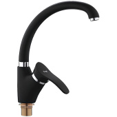 Gappo смеситель чёрный. д/кухни Ф35 - гайка (G4150)