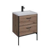 Тумба Grossman напольная "НЕРО-70 см" с 2-я ящ. альпийский дуб (ум.Модуль-70) (107004)