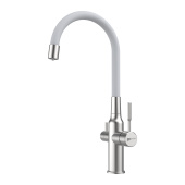 Смеситель Lemark Expert для кухни с подключением к фильтру с питьевой водой (LM5083S-White) Смеситель Lemark Expert для кухни с подключением к фильтру с питьевой водой (LM5083S-White)