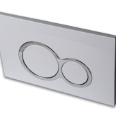 Клавиша мех. для инсталляции Calypso ALFA, Белый, круг с рамкой (CS003-WMRF)