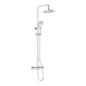 Душевая колонна Vitra AquaHeat Joy 220 с верхним душем и термостатическим смесителем для ванны и душа (A47200EXP)