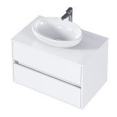 Тумба 1Marka Veil 80П (790х560х450) 2я белая аляска (Ц0000034032)