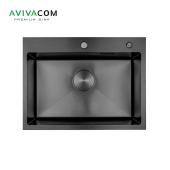 Кухонная мойка AVIVACOM 60*45 нано-черный (NB6045)