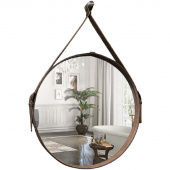 AZARIO зеркало Капитан D510 бесконтактный сенсор, коричн кожа (LED-00002331)