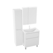 Тумба Grossman напольная "АДЕЛЬ-70 см" с 2-я ящ. белая (ум. Aдель-70) (107005)