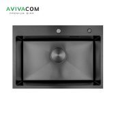 Кухонная мойка AVIVACOM 65*45 нано-черный (NB6545)
