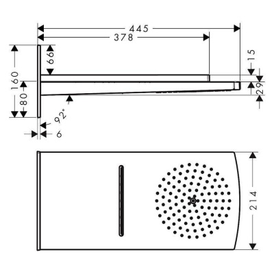 Верхний душ Hansgrohe - Raindance Rainfall (28433400)