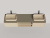 Подвесная тумба Salini Domino 2000, эмаль, для двух встраиваемых раковин, с фрезеровкой (27D120DINF)