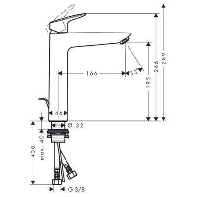 Смеситель для раковины Hansgrohe - Logis (71090000)