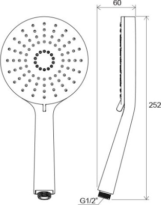 Душевая лейка Ravak Flat XXL 961.00 (X07P344)