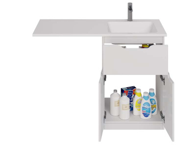 Умывальник мебельный Dreja Wing 120 R (чаша справа) (100120R)