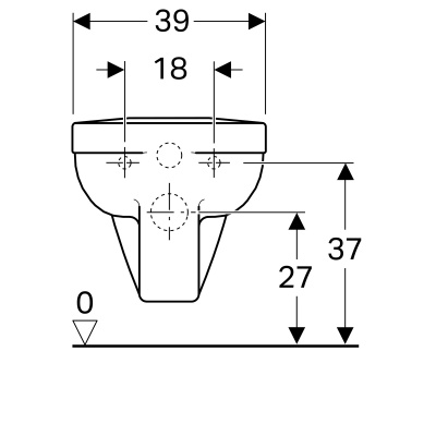 Унитаз подвесной Geberit Renova Comfort Square (208550000)