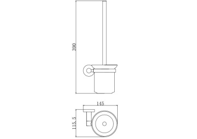 Ершик настенный AQUATEK ВЕГА (AQ4010CR)