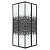 Душевое ограждение Niagara Eco NG-1010-14QBLACK (100х100х190) квадрат,раздвижное,черный,стекло мозаика,1 место (NG-1010-14QBLACK)
