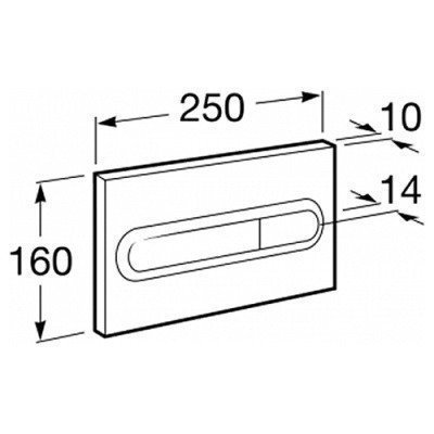 Смывная клавиша Roca - PL1 (890095001)
