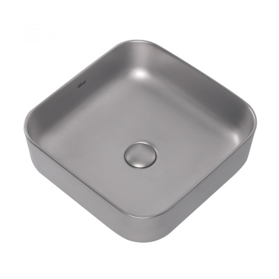 Раковина накладная ABBER Rechteck серебро матовое (AC2211MS) Раковина накладная ABBER Rechteck серебро матовое (AC2211MS)