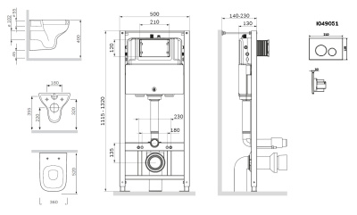 AM.PM Like Подвесной комплект (CK80EF)
