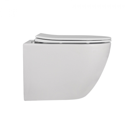 Унитаз ABBER Bequem подвесной белый, безободковый (AC1100)