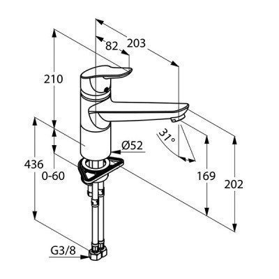 Смеситель для кухни  Kludi  -  OBJEKTA (325740575)