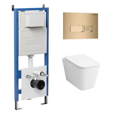 Комплект 3 в 1: инсталляция 900.K31.01.000+клавиша 700.K31.03.310.310 золото матовый+унитаз GR-4441S (97.4441S.03.310) Комплект 3 в 1: инсталляция 900.K31.01.000+клавиша 700.K31.03.310.310 золото матовый+унитаз GR-4441S (97.4441S.03.310)