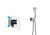 Набор с гигиеническим душем (смеситель + гигиеническая лейка + шланг + шланговое подсоединение с держателем) AQUATEK БЕТТА (AQ1119CR)