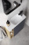 Подвесная тумба Aqwella Alba 60 см правая с одной дверью и открытыми полочками, цвет: корпус - светлый камень, фасад - серый матовый (ALB0106RLS+ALB0706GRМ)