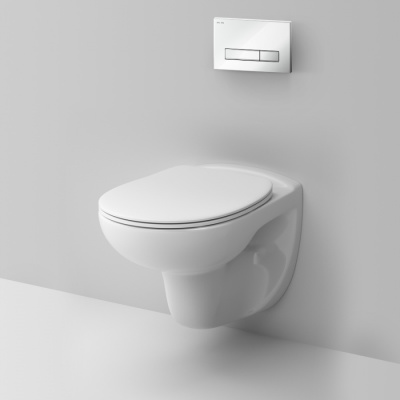 AM.PM Инсталл с клав Start S белый глянц с подв унит Sense FlashClean с сид м/лифт (IS30201.741700)