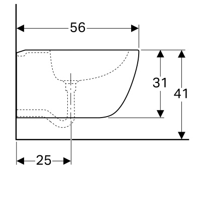 Биде подвесное Geberit 
Citterio
 (500.539.01.1)