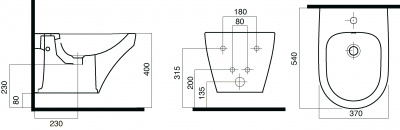 Биде подвесное AM.PM Inspire (C503411WH)
